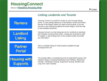 Tablet Screenshot of housingconnection.com